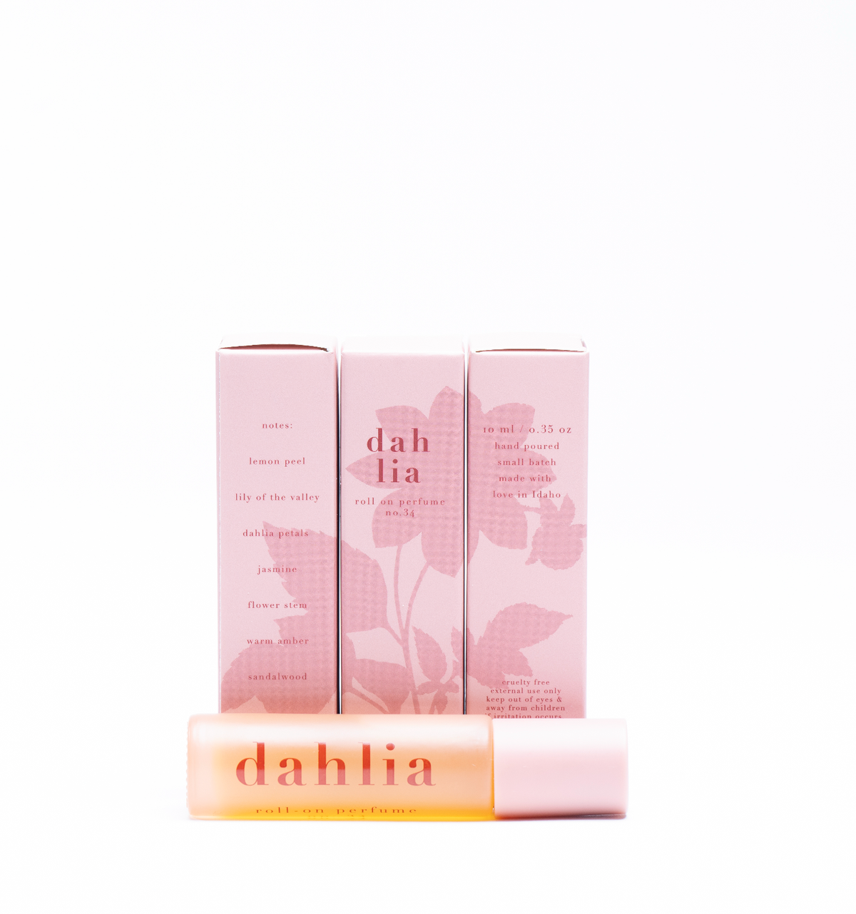 No. 34 dahlia • clean perfume •  roll-on or eau de parfum options