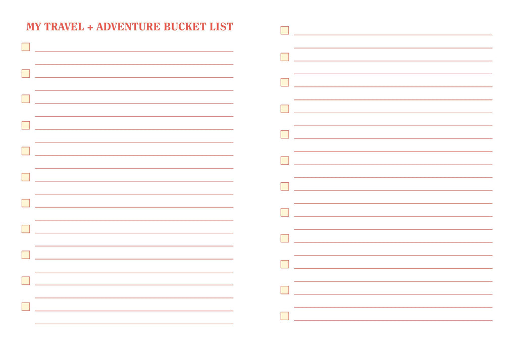 The Bucket List Journal