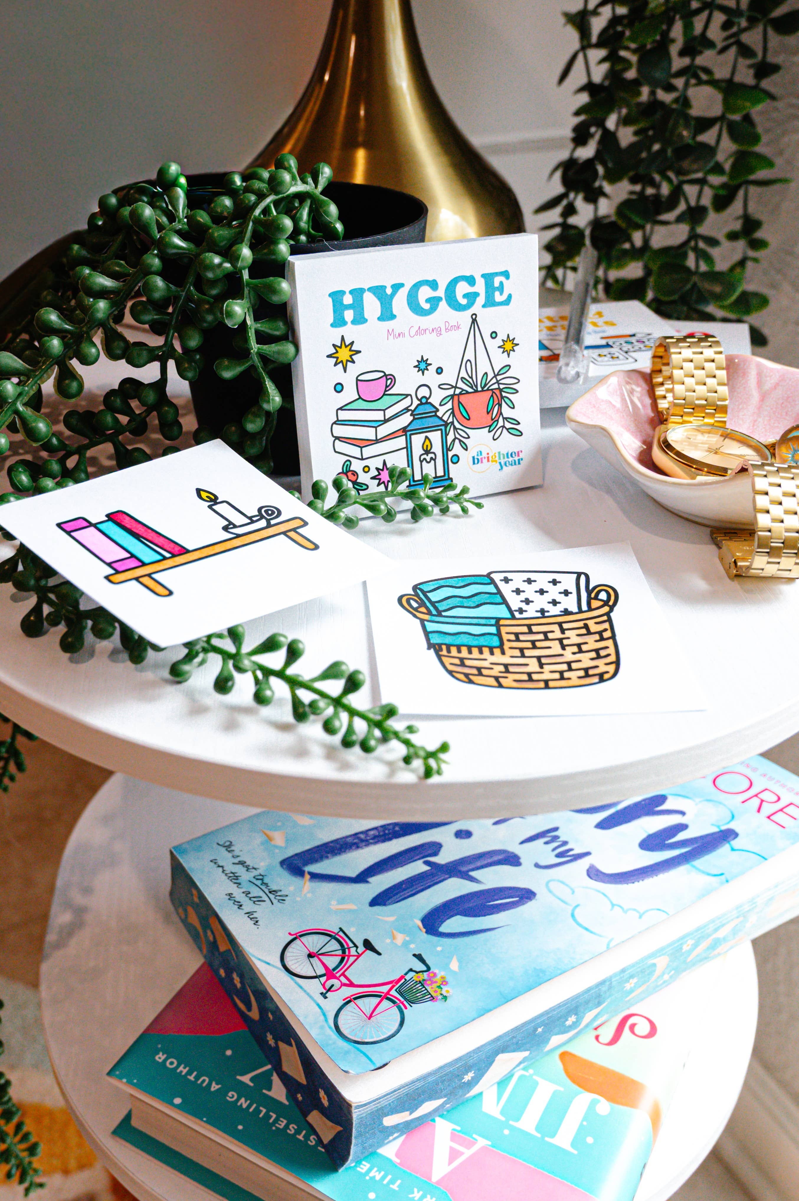 Hygge Mini Coloring Book | Pocket-Sized Coloring Book for Adults