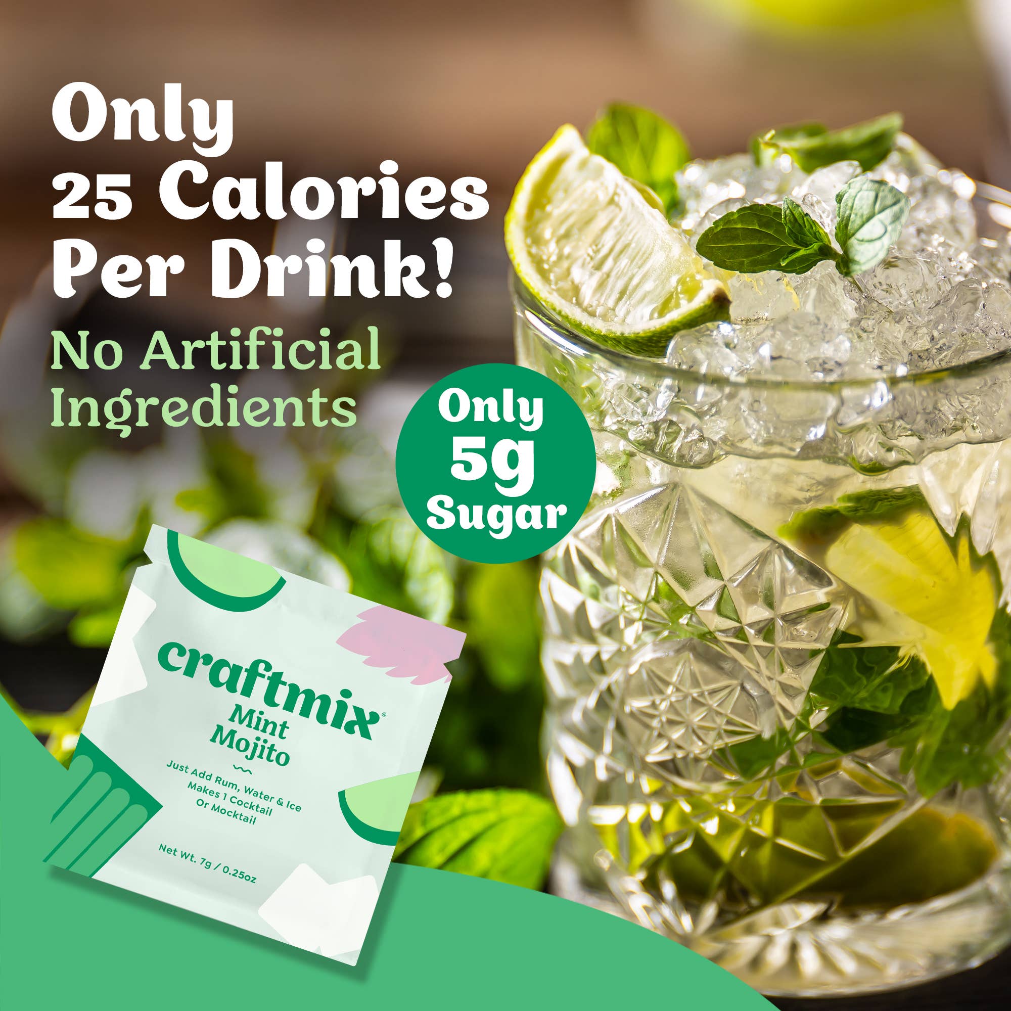 Mint Mojito Cocktail Mixer | Single Packets
