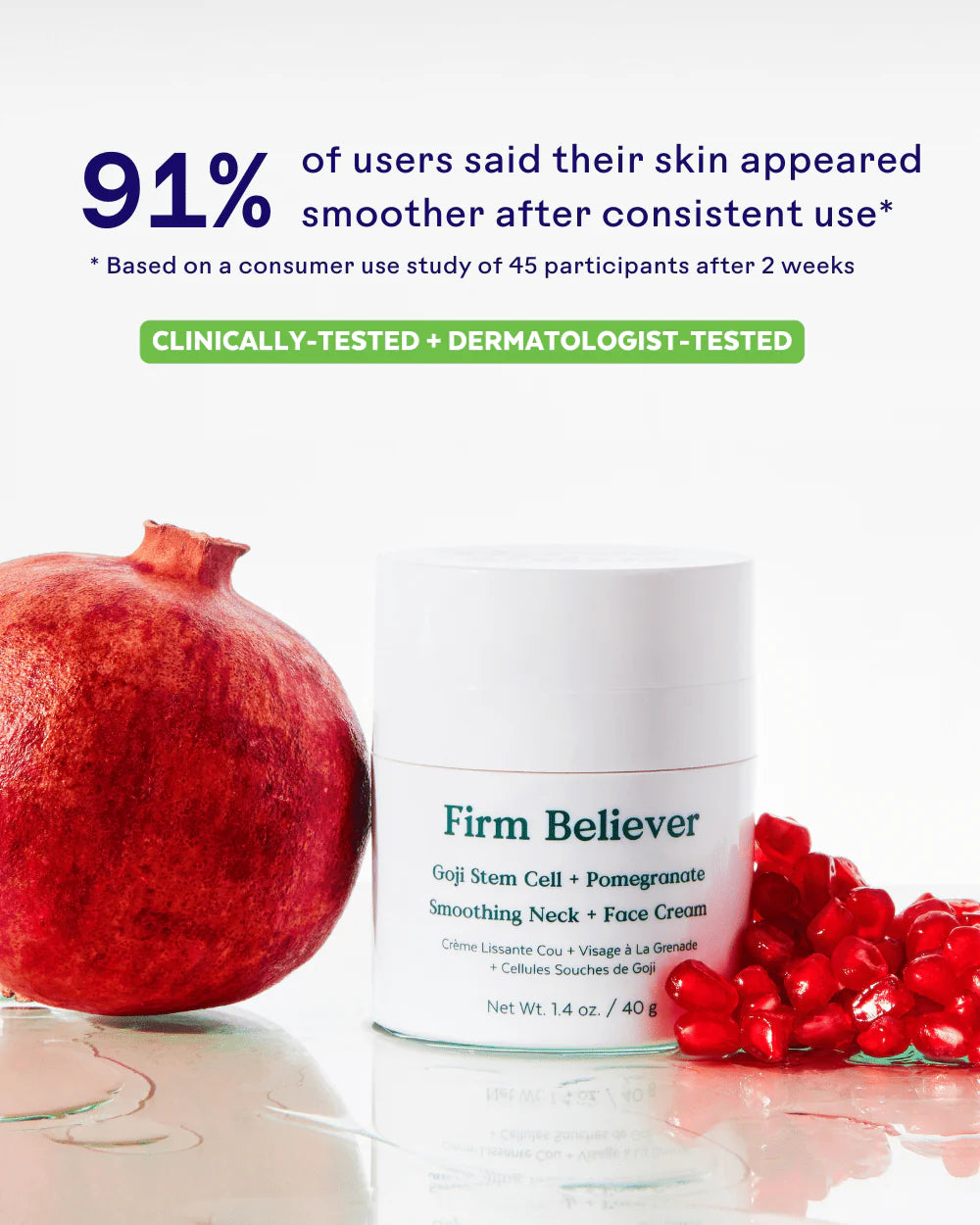 Firm Believer™ Pomegranate + Goji Stem Cell Exosome Neck + Face Cream