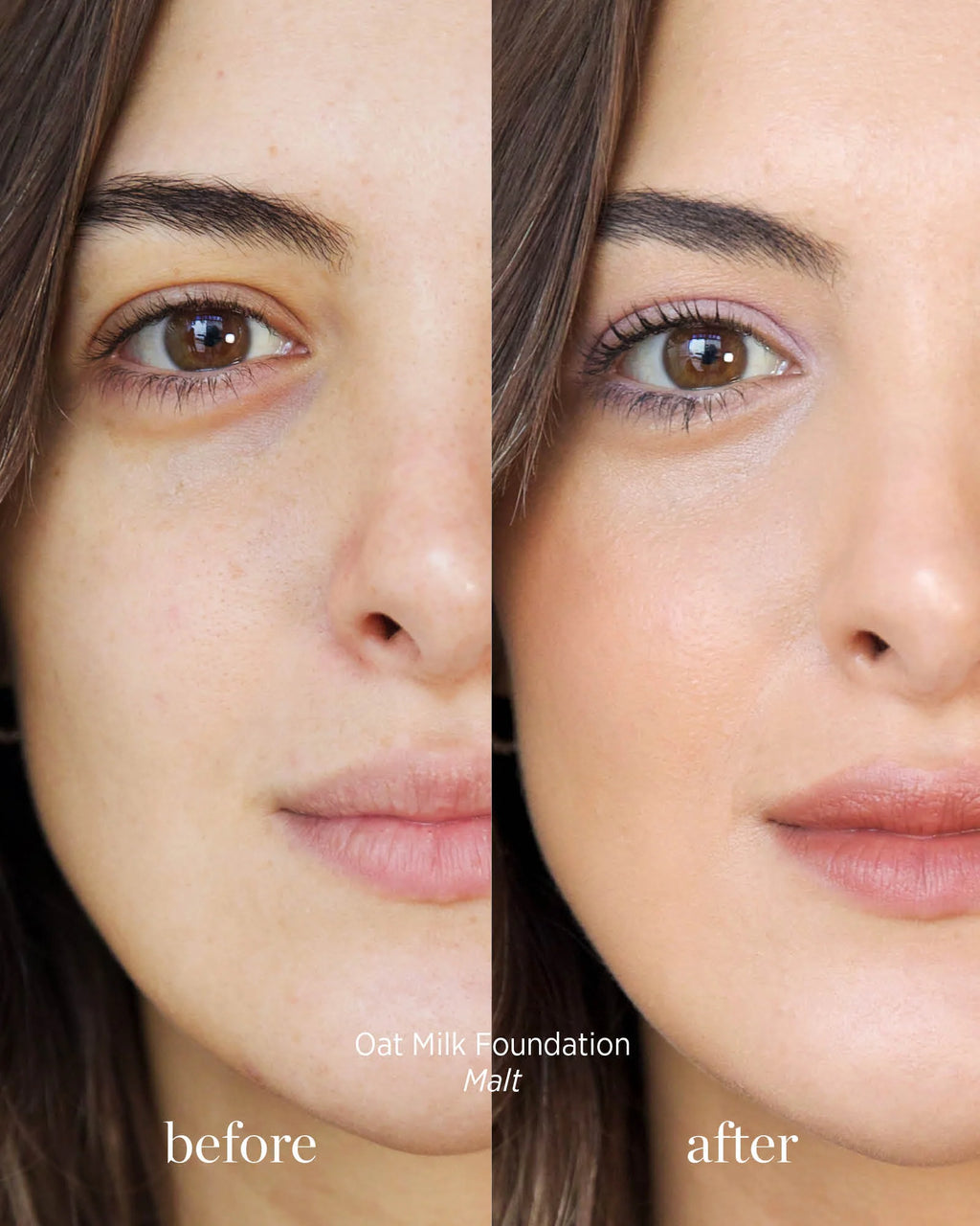 Oat Milk Natural Dewy Liquid Foundation | Lightweight Buildable Coverage