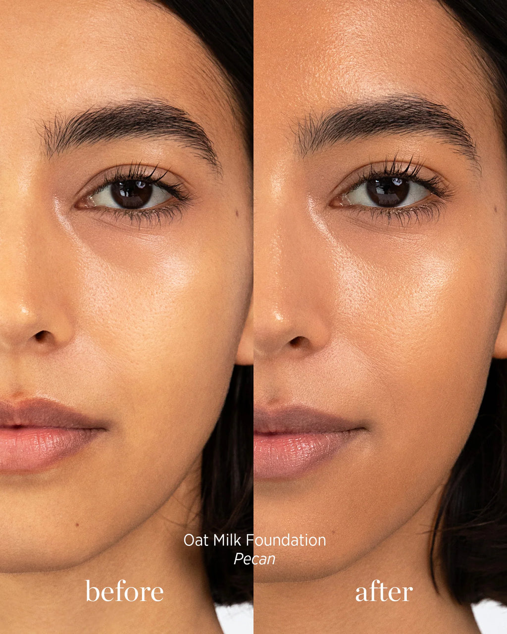 Oat Milk Natural Dewy Liquid Foundation | Lightweight Buildable Coverage